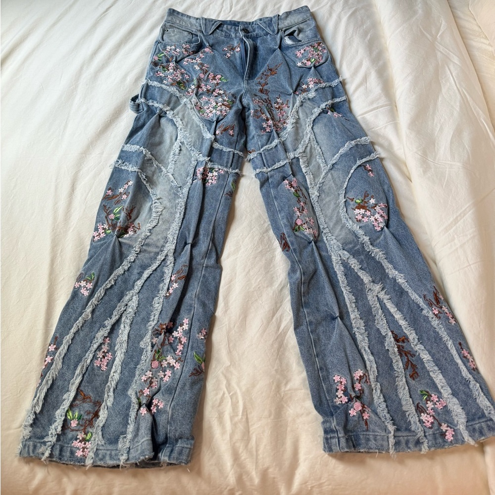 Badson Cherry Blossom Jeans Sz. Large (Brand New)